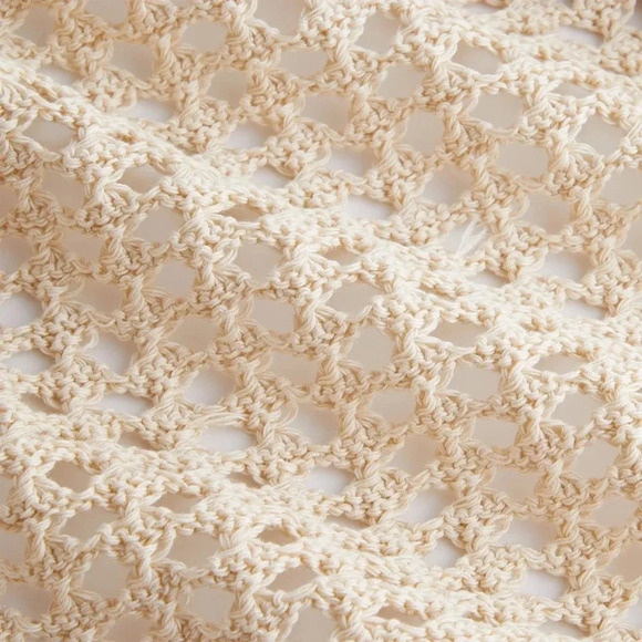 NWT Kith Rhea SET Polo Top and Skirt Crochet Knit Beige Tan 2024 NEW Mini Veil - Picture 11 of 12